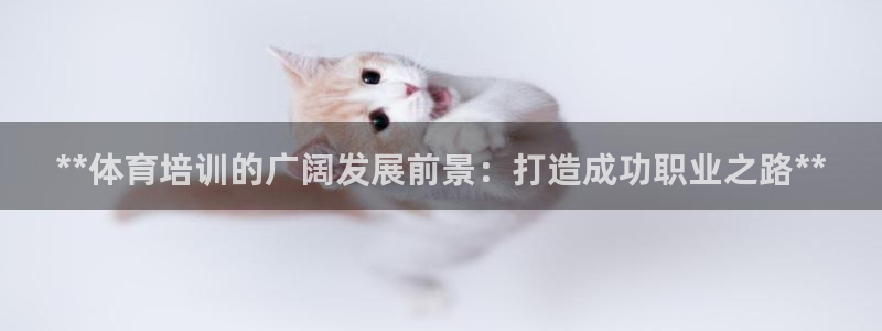 欧陆娱乐注册链接：**体育培训的广阔发展前景：打造成