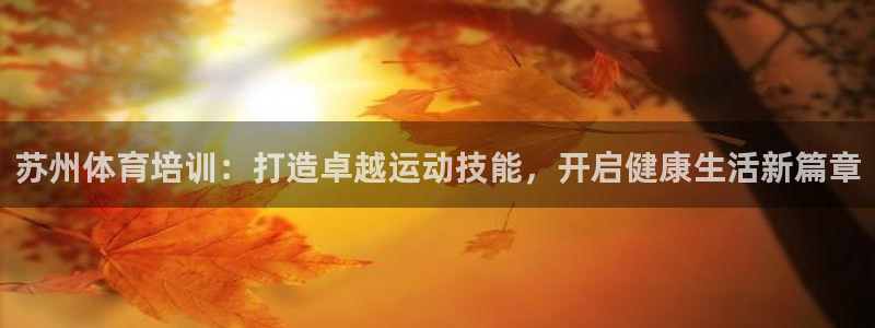 欧陆娱乐测试：苏州体育培训：打造卓越运动技能，开启健